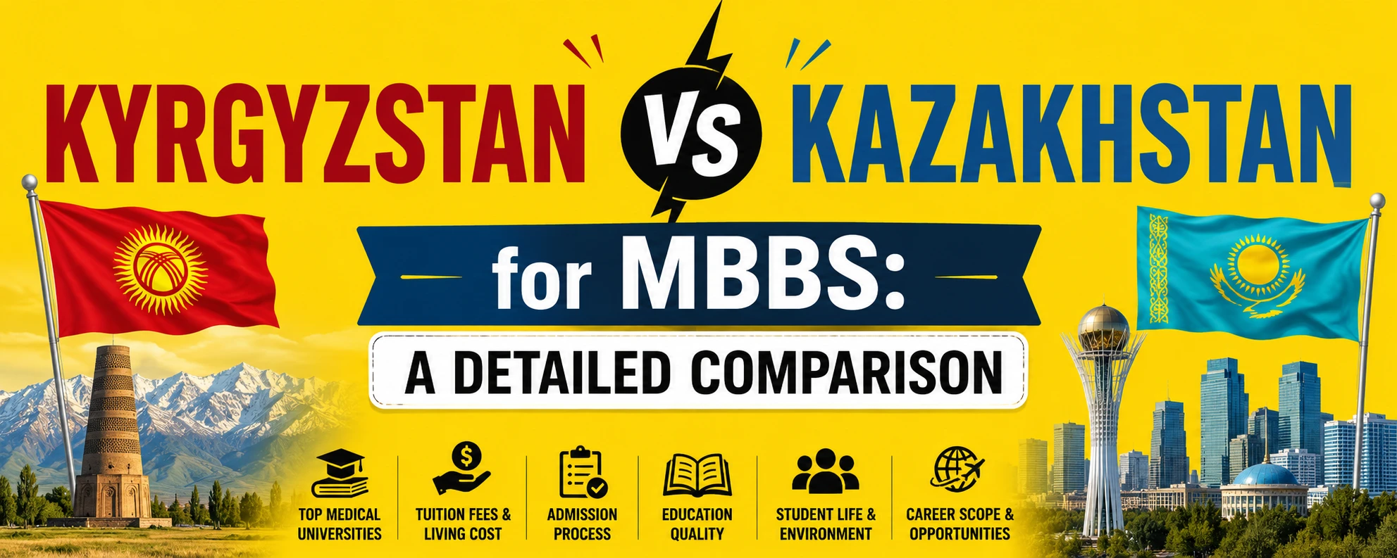 kyrgyzstan vs kazakhstan for mbbs a detailed comparison